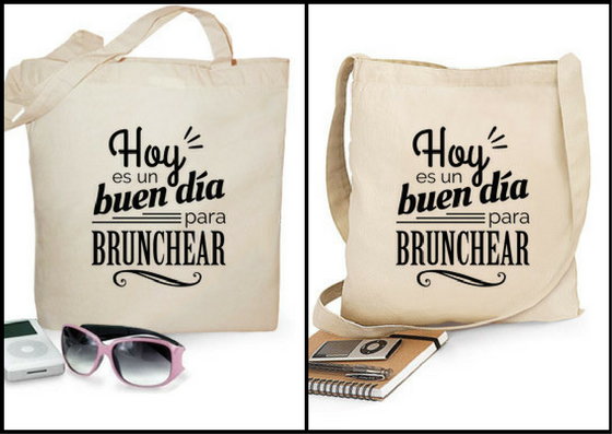 Bolsa de algodón "Hoy es un buen día para brunchear" - Regalos brunch lovers