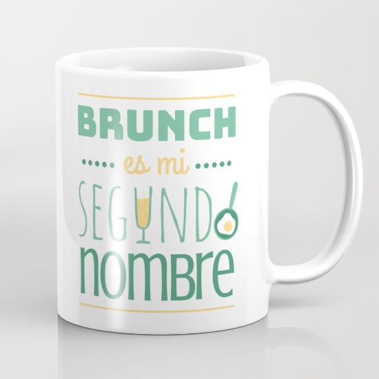 Taza "Brunch es mi segundo nombre" - Regalos brunch lovers