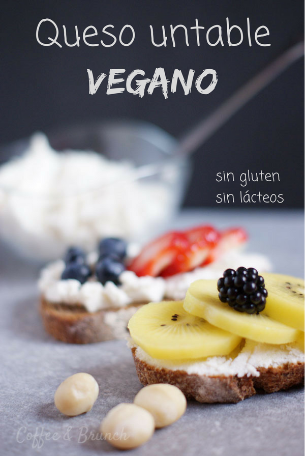 Queso untable vegano - Receta de brunch saludable